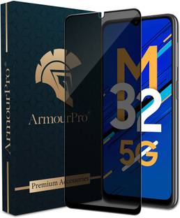 ArmourPro Edge To Edge Tempered Glass for Samsung Galaxy M32 5G, Samsung M32 5G, Samsung M33 5G, Samsung M12, Samsung M02s, Samsung F12, Samsung A12, Privacy Anti Spy Glass