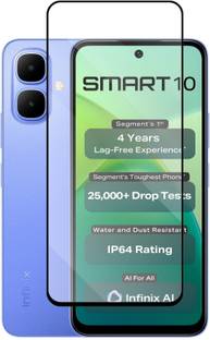 KWINE CASE Edge To Edge Tempered Glass for Infinix Smart 10