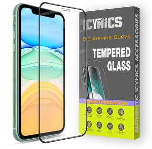 ICYNICS Edge To Edge Tempered Glass for Apple iPhone 11, Anti-Fingerprint, Waterproof, Oil-resistant, Bubble-Free, Anti-Static with Full Screen Coverage & Easy Installation