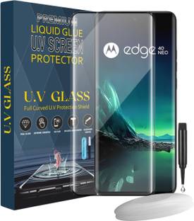 KWINE CASE Edge To Edge Tempered Glass for Motorola Edge 40 Neo, Moto Edge 40 Neo, Moto Edge 40 Neo 5G