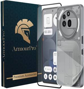 ArmourPro Edge To Edge Tempered Glass for Nothing Phone (3A) Pro, Nothing (3A) Pro 5G, Nothing 3A Pro 5G, OG Glass and Back Screen Guard