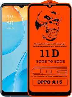 TOPTEMPER Edge To Edge Tempered Glass for OPPO A15