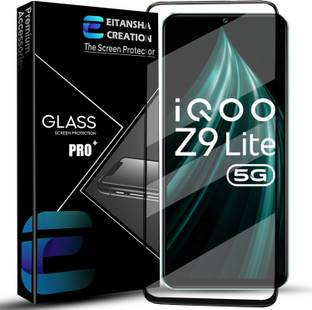 EITANSHA CREATION Edge To Edge Tempered Glass for iQOO Z9 Lite 5G, iQOO Z9 Lite