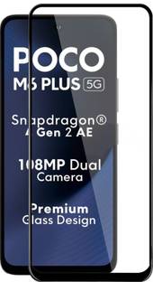 HUPSHY Edge To Edge Tempered Glass for POCO M6 Plus 5G