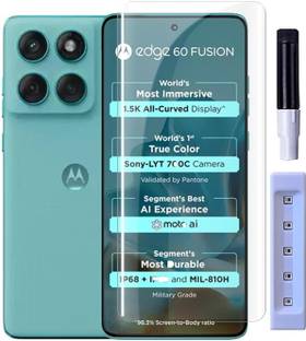 FABEKEE Tempered Glass Guard for Motorola Edge 60 Fusion 5G Tempered Glass Screen Protector Guard UV