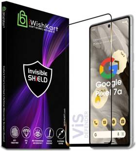 iWishKart Edge To Edge Tempered Glass for Google Pixel 7A, Premium Military grade Edge to Edge Premium gorilla temper black glass screen guard with Self Installation Guide - Wet & Dry wipes, Dust Absorber | **60 Days With Warranty**