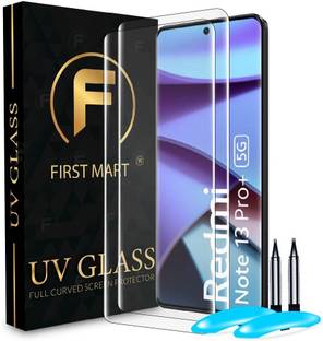 FIRST MART Edge To Edge Tempered Glass for Redmi Note 13 Pro Plus 5G, Redmi Note 13 Pro + 5G, Redmi Note 13 Pro +, Redmi Note 13 Pro Plus, UV Curved Screen Protector with Easy Installation Kit