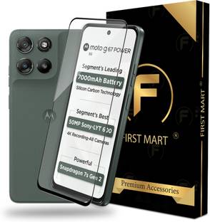 FIRST MART Edge To Edge Tempered Glass for Motorola G67 Power 5G, Moto G67 Power