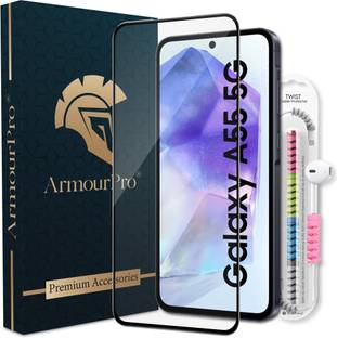 ArmourPro Edge To Edge Tempered Glass for Samsung Galaxy A55 5G, Samsung Galaxy A55, Samsung A55 5G, Samsung Galaxy A35 5G, Samsung Galaxy A35, Samsung A35 5G, OG Tempered Glass with Cable Protector
