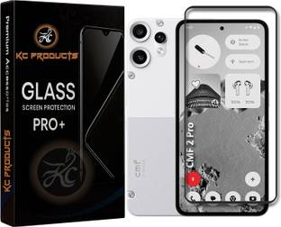 KC PRODUCTS Edge To Edge Tempered Glass for CMF Nothing Phone 2 Pro 5G, with Easy Self Installation Ki...