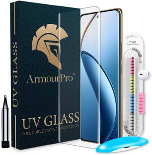 ArmourPro Edge To Edge Tempered Glass for Realme 12 Pro 5G, Realme 12 Pro Plus 5G, Realme 12 Pro, Realme 12 Pro Plus, Realme 12 Pro +, (UV Glue Glass With Cable Protector)