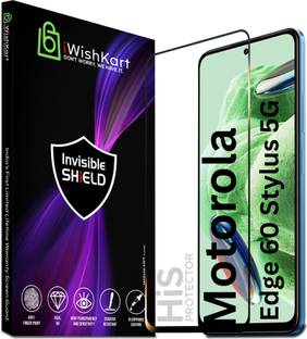 iWishKart Edge To Edge Tempered Glass for MOTOROLA Edge 60 Stylus 5G, MOTOROLA Edge 60 Stylus, MOTOROLA Moto Edge 60 Stylus, MOTOROLA Moto Edge 60 Stylus 5G, MOTO edge 60 stylus, Premium Military grade Edge to Edge Premium gorilla glass with Self Installation Guide - Wet & Dry wipes, Dust Absorber [With Warranty]