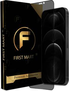 FIRST MART Edge To Edge Tempered Glass for iPhone 12 Pro Max, Appple iPhone 12 Pro Max, Privacy Protection