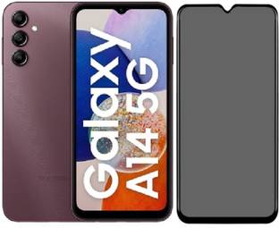 TELESHIELD Edge To Edge Tempered Glass for Samsung Galaxy A14 5G, DelhiGear Glass, Privacy Screen Protector, Privacy Tempered Glass, Screen Guard, Mobile Glass