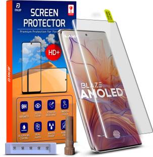 FAVJIP Edge To Edge Tempered Glass for Lava Blaze Amoled, Lava Blaze Amoled 5G, Blaze Amoled 5G, Blaze Amoled, 3D Curved UV Liquide Glue Screen Guard Protector with Easy Installation Kit