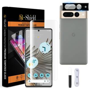 MS-Shield Edge To Edge Tempered Glass for Google Pixel 7 Pro, With Camera Lens Protector