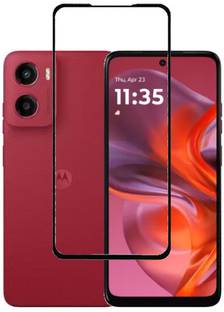 KMPERED Edge To Edge Tempered Glass for MOTOROLA g05, Moto G05, Motorola moto g05