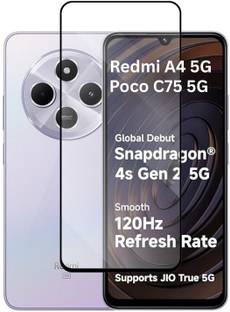 KWINE CASE Edge To Edge Tempered Glass for Mi Redmi A4 5G/Poco C75 5G