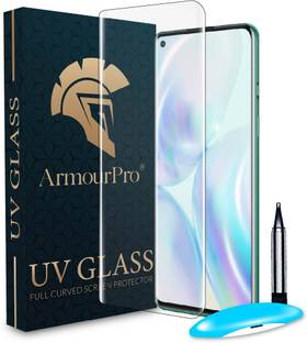 ArmourPro Edge To Edge Tempered Glass for OnePlus 8 5G, One Plus 8 5G, 1+ 8 5G, OnePlus 8, UV Glue Screenguard