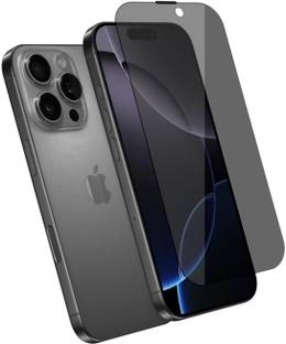 AIBEX Edge To Edge Tempered Glass for Apple iPhone 16 Pro |Privacy Anti Spy Glass with Matte Finish | 9H Hardness | Anti-Glare & Anti-Fingerprint | Water Resistant | Bubble-Free Installation