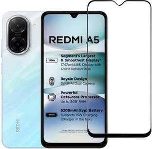VDAT Edge To Edge Tempered Glass for REDMI A5, redmi a5