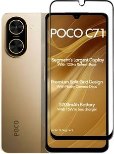 EITANSHA CREATION Edge To Edge Tempered Glass for POCO C71