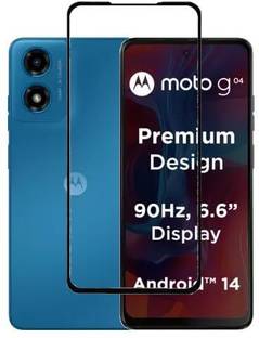 Fablue Edge To Edge Tempered Glass for MOTOROLA Moto G04, Moto G04, MOTOROLA G04