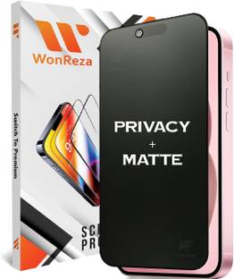 WonReza Edge To Edge Tempered Glass for iPhone 17 5G, Privacy Matte, Anti Spy, Anti Glare, Anti Fingerprint