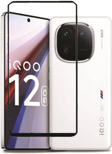 NaturalBuy Edge To Edge Tempered Glass for iQOO 12 5G-Premium Tempered Glass Screen Protector Slim 9H ...