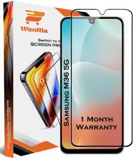 WonRia Edge To Edge Tempered Glass for Samsung M36 5G, Samsung M36
