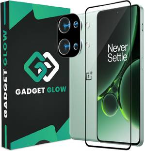 Gadget Glow Edge To Edge Tempered Glass for OnePlus Nord 3 5G, OnePlus Nord 3, Nord 3 5G, 1+ Nord 3 5G, ( 1 OG Tempered Glass and 1 Camera Lens )