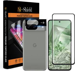MS-Shield Edge To Edge Tempered Glass for Google Pixel 8, With Camera Lens Protector