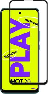 DMJHP Edge To Edge Tempered Glass for Infinix hot 20 Play