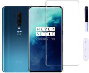 Bigil Edge To Edge Tempered Glass for Oneplus 7T Pro, UV Curved Screen Protector