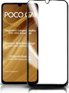 HUPSHY Edge To Edge Tempered Glass for POCO C71