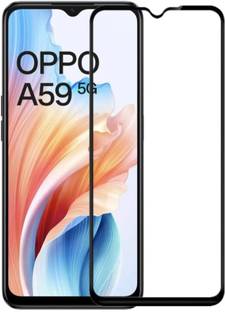 HIE POWER Edge To Edge Tempered Glass for Oppo A59 5G-Advanced 9H Protector with Easy Installation