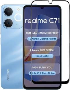 SNMART Edge To Edge Tempered Glass for Realme C71