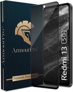ArmourPro Edge To Edge Tempered Glass for Redmi 13 5G, Redmi 13(Privacy Anti Spy)
