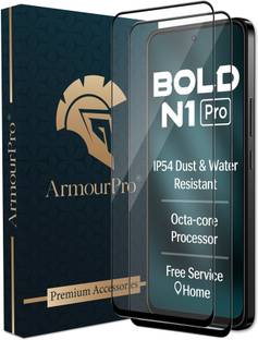 ArmourPro Edge To Edge Tempered Glass for Lava Bold N1, Lava N1