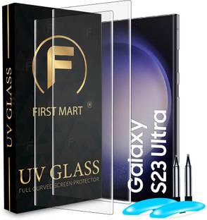 FIRST MART Edge To Edge Tempered Glass for Samsung Galaxy S23 Ultra 5G, Samsung Galaxy S23 Ultra, Samsung S23 Ultra 5G, S23 Ultra 5G