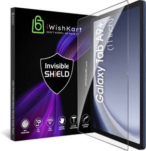 iWishKart Edge To Edge Tempered Glass for Samsung Galaxy Tab A9 Plus, Samsung Galaxy Tab A9+ 11 Inch, Premium Military grade Edge to Edge Premium gorilla temper / tg black glass screenguard with Self Installation Guide - Wet & Dry wipes, Dust Absorber [With Warranty] tab / tablet ka gilas cover | Premium Accessories, [SM-X210/X216]