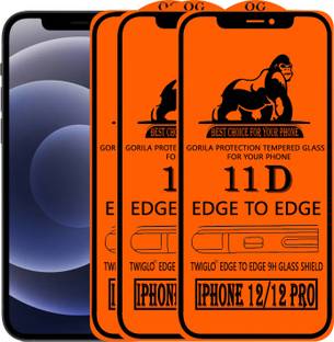 TWIGLO Edge To Edge Tempered Glass for apple IPHONE 12