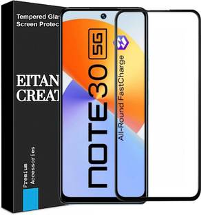 EITANSHA CREATION Edge To Edge Tempered Glass for Infinix Note 30 5G, Infinix Hot 11S, Infinix Hot 20S, Infinix Hot 30, Infinix Note 30