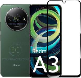 EITANSHA CREATION Edge To Edge Tempered Glass for Redmi A3