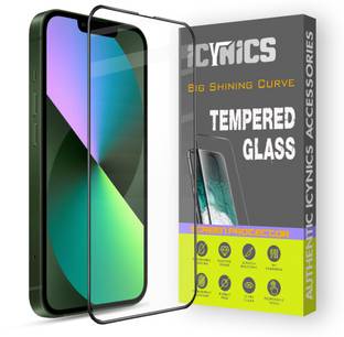 ICYNICS Edge To Edge Tempered Glass for Apple iPhone 13 Mini, Anti-Fingerprint, Waterproof, Oil-resistant, Bubble-Free, Anti-Static with Full Screen Coverage & Easy Installation