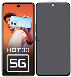 Blate Edge To Edge Tempered Glass for Infinix Hot 30 5G, DelhiGear Glass, Privacy Screen Protector, Privacy Tempered Glass, Screen Guard, Mobile Glass