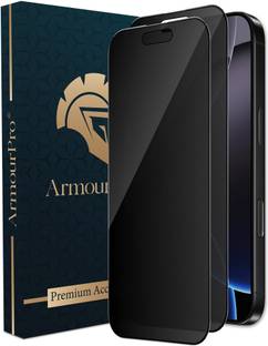 ArmourPro Edge To Edge Tempered Glass for Apple iPhone 16 Pro, iPhone 17, Matte Privacy Protection