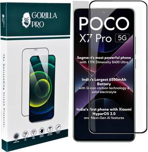 GORILLA PRO Edge To Edge Tempered Glass for POCO X7 Pro 5G: