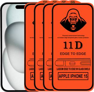 Laxdom Edge To Edge Tempered Glass for APPLE IPHONE 15