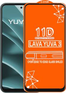 CYOR Edge To Edge Tempered Glass for LAVA YUVA 3